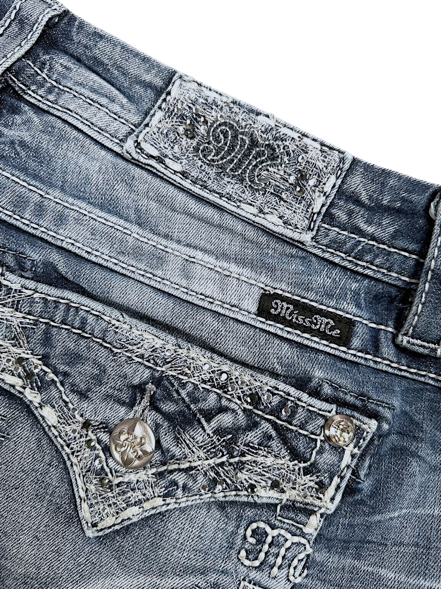 Vintage Miss Me y2k low waist Bootcut Damenjeans (L)