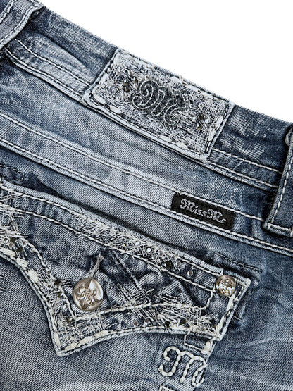 Vintage Miss Me y2k low waist Bootcut Damenjeans (L)