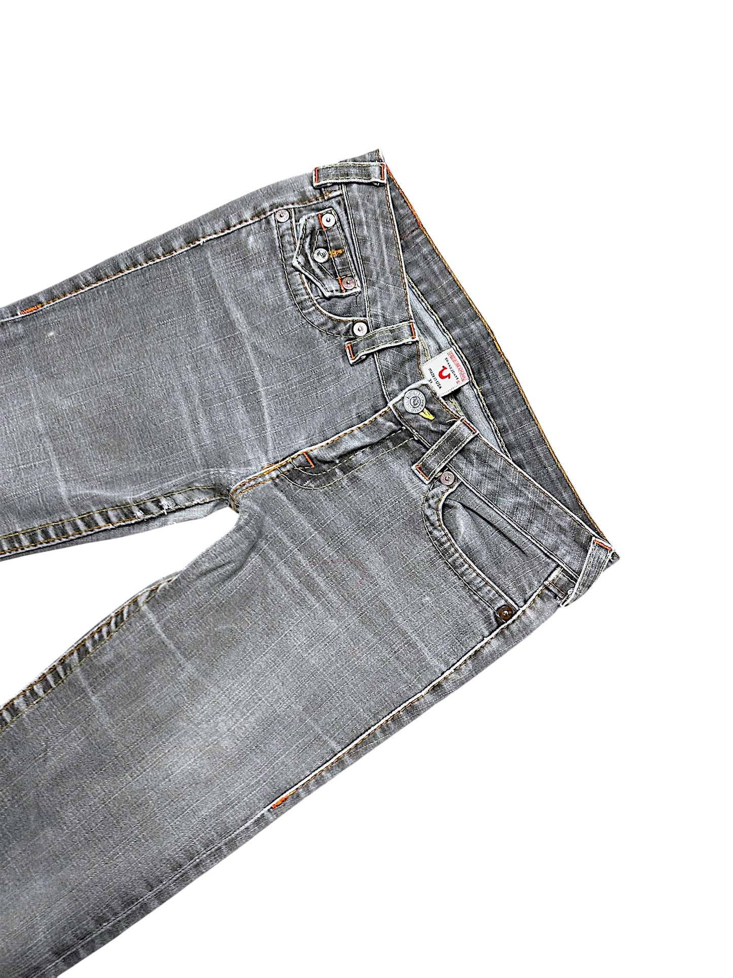 Vintage True Religion Y2K Low Waist Bootcut Damenjeans (XL)