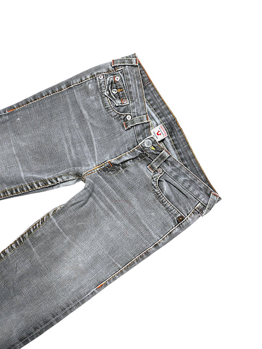 Vintage True Religion Y2K Low Waist Bootcut Damenjeans (XL)