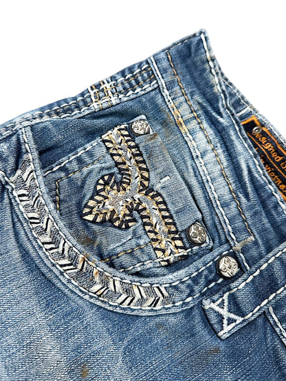 Vintage Rock Revival Y2K Baggy Jeans (L)