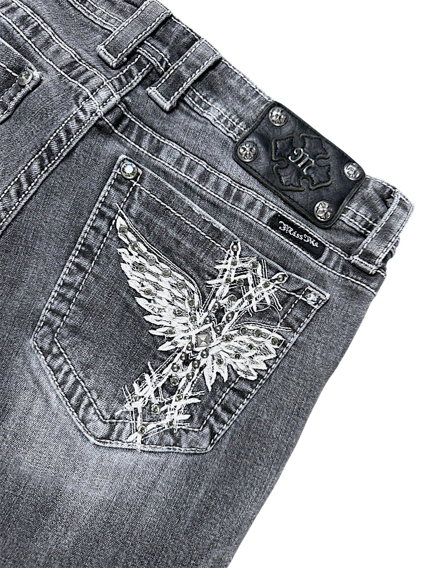 Vintage Miss Me Y2K Bootcut Damenjeans (M)