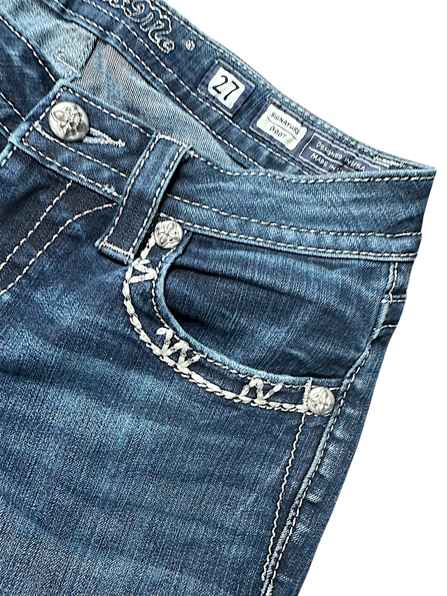 Vintage Miss Me Y2K Low Waist Bootcut / Flared Damenjeans (L)