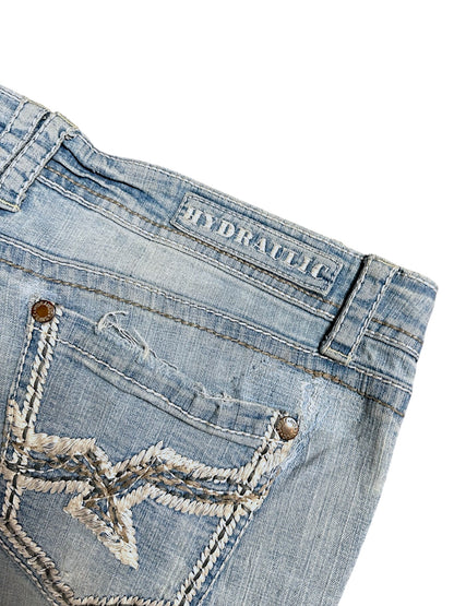 Vintage Y2K Low Waist Bootcut Flared Damenjeans (L)