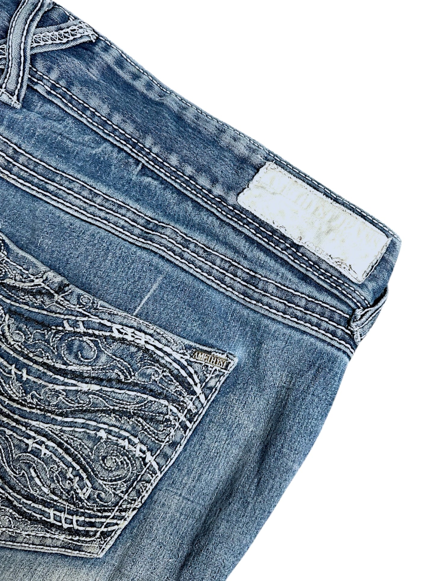 Vintage Amethyst Y2K Low Waist Bootcut / Flared Damenjeans (M)