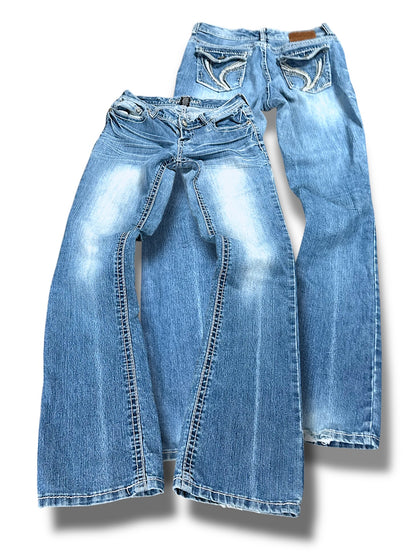 Vintage Ariya Y2K Low Waist Bootcut  Damenjeans (M)