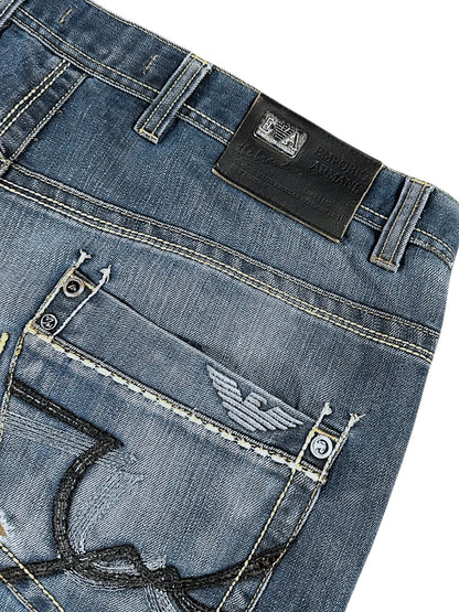 Vintage Armani Y2K Baggy Jeans (L)