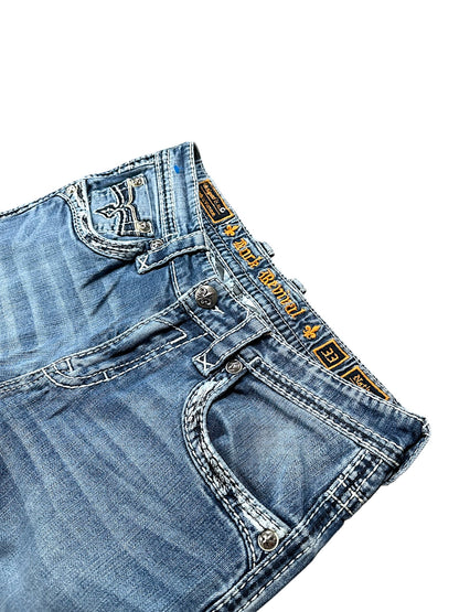 Vintage Rock Revival Straight Leg Jeans (M)