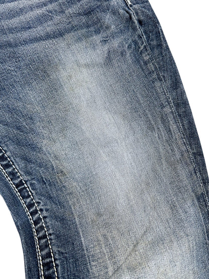 Vintage Miss Me Y2K Low Waist Bootcut Damenjeans (S)