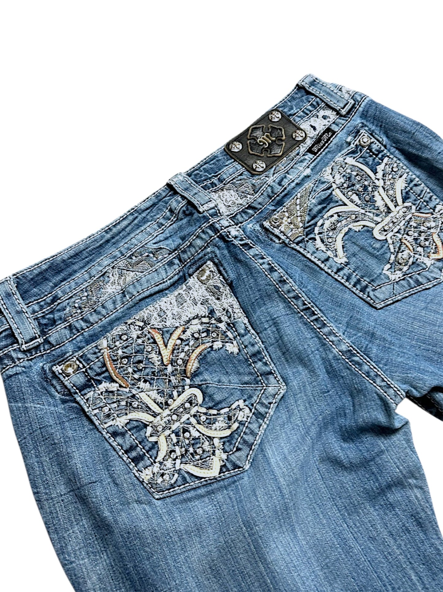 Vintage Miss Me Y2K Low Waist Bootcut / Flared Damenjeans (L)