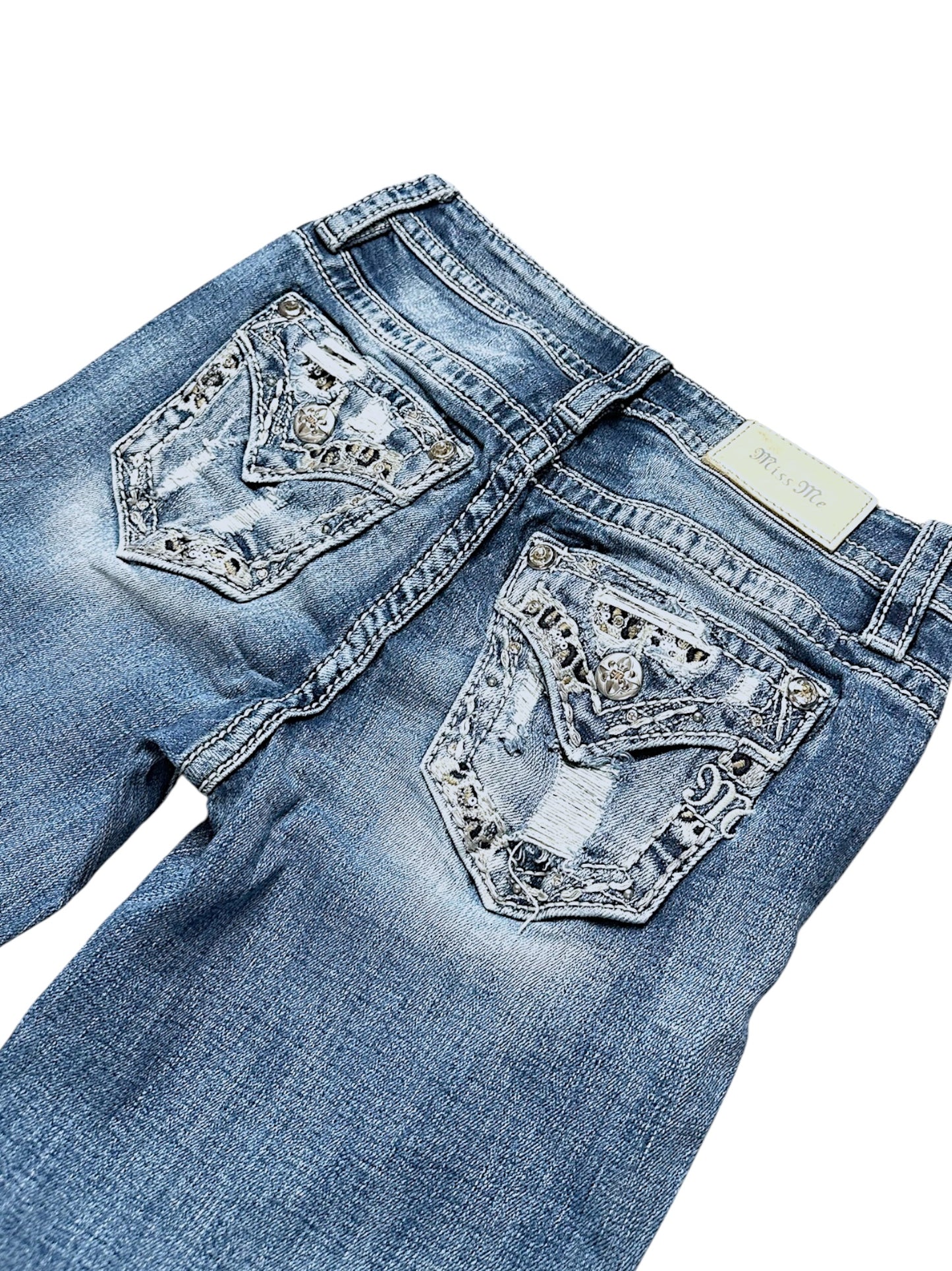 Vintage Miss Me Y2K Low Waist Bootcut / Flared Damenjeans (S)
