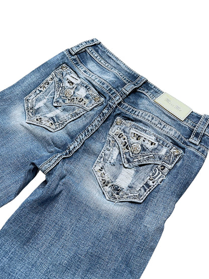 Vintage Miss Me Y2K Low Waist Bootcut / Flared Damenjeans (S)