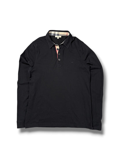 Vintage Burberry Y2K Langarm Polo (L)