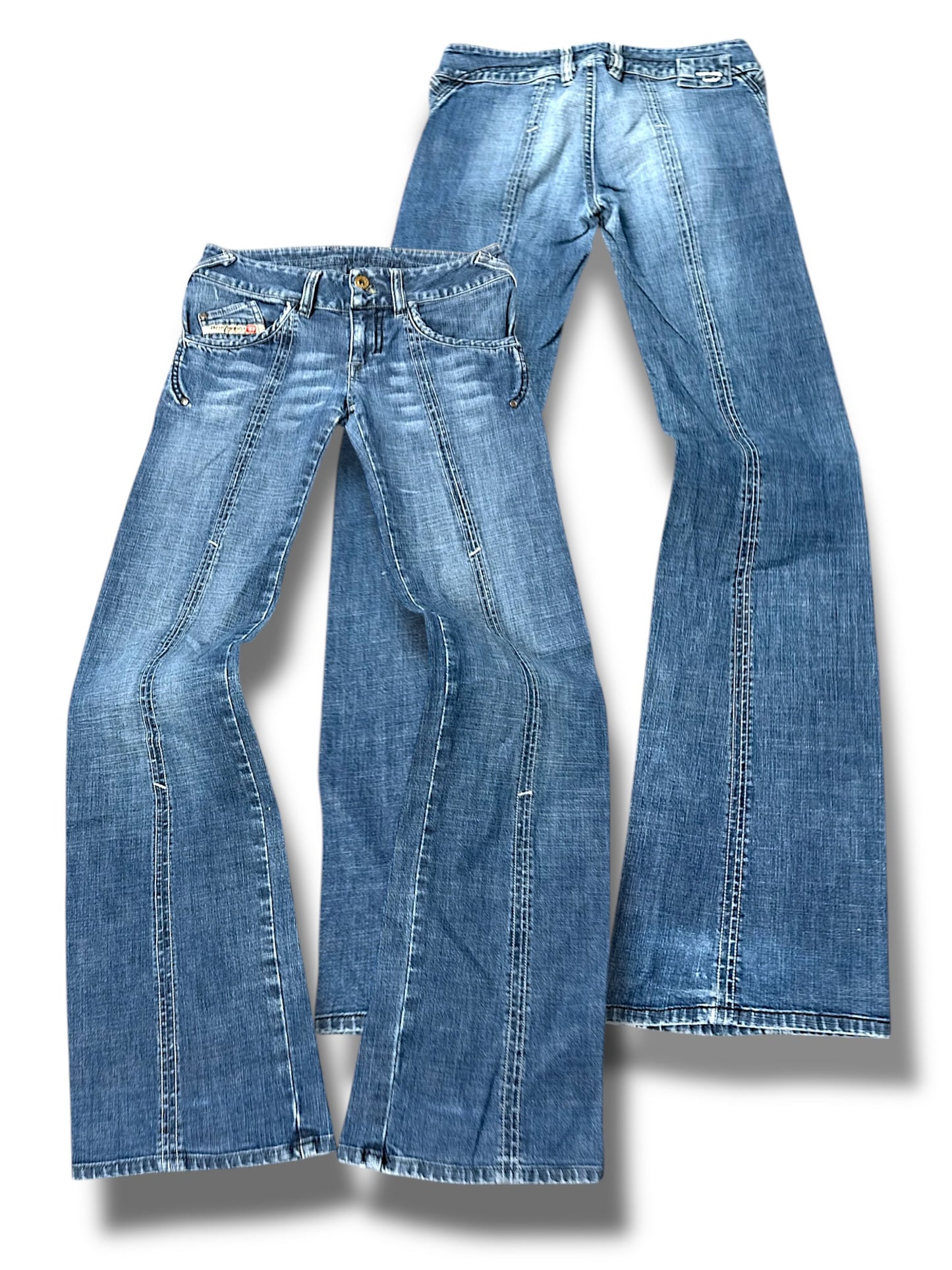 Vintage Diesel Y2K Low Waist Bootcut Damenjeans (S)