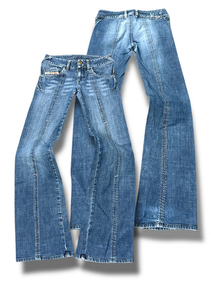 Vintage Diesel Y2K Low Waist Bootcut Damenjeans (S)
