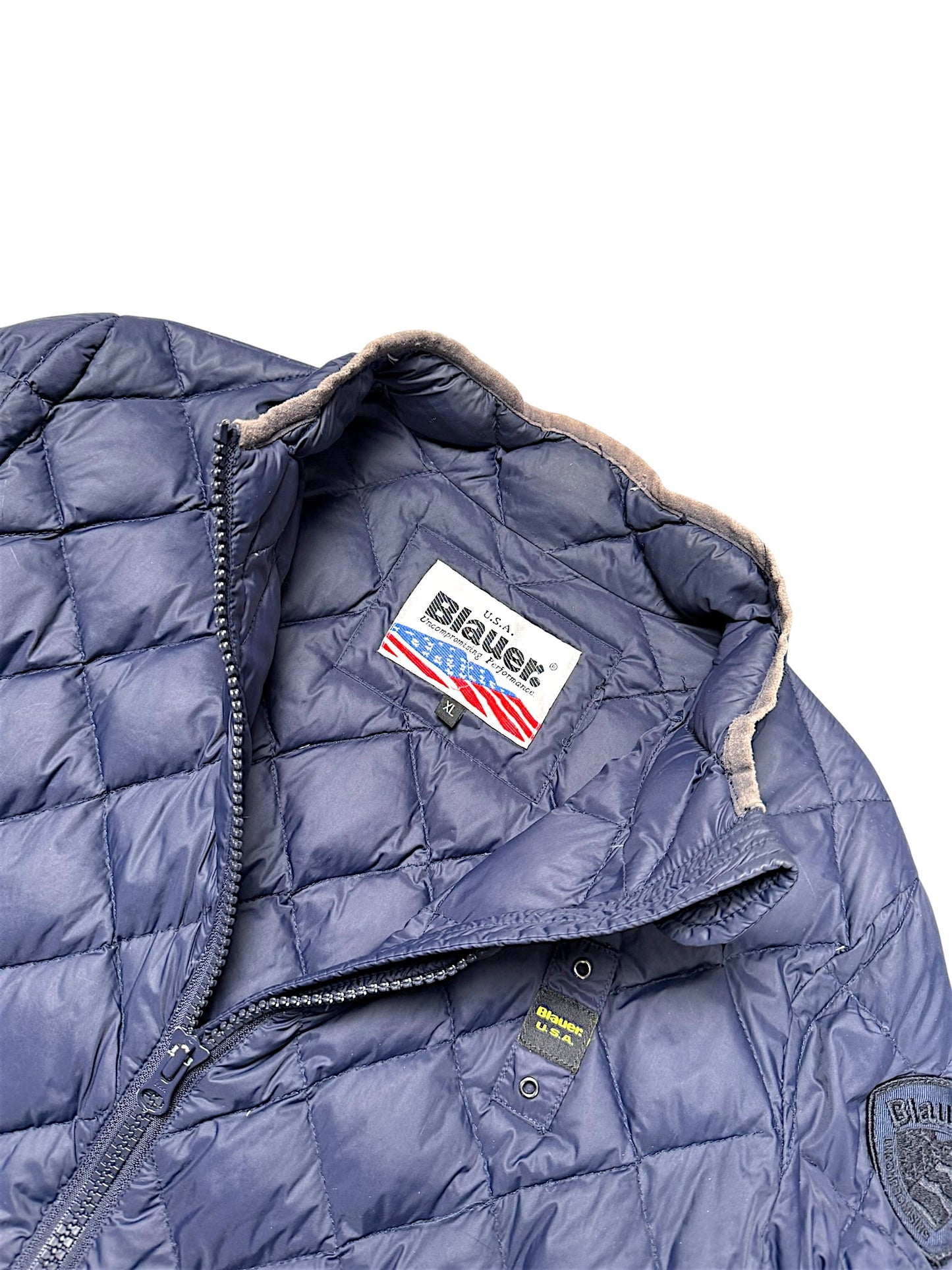 Vintage Y2K Blauer Daunenjacke (M)