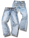 Vintage Rock Revival Y2K Straight Leg Jeans (S)