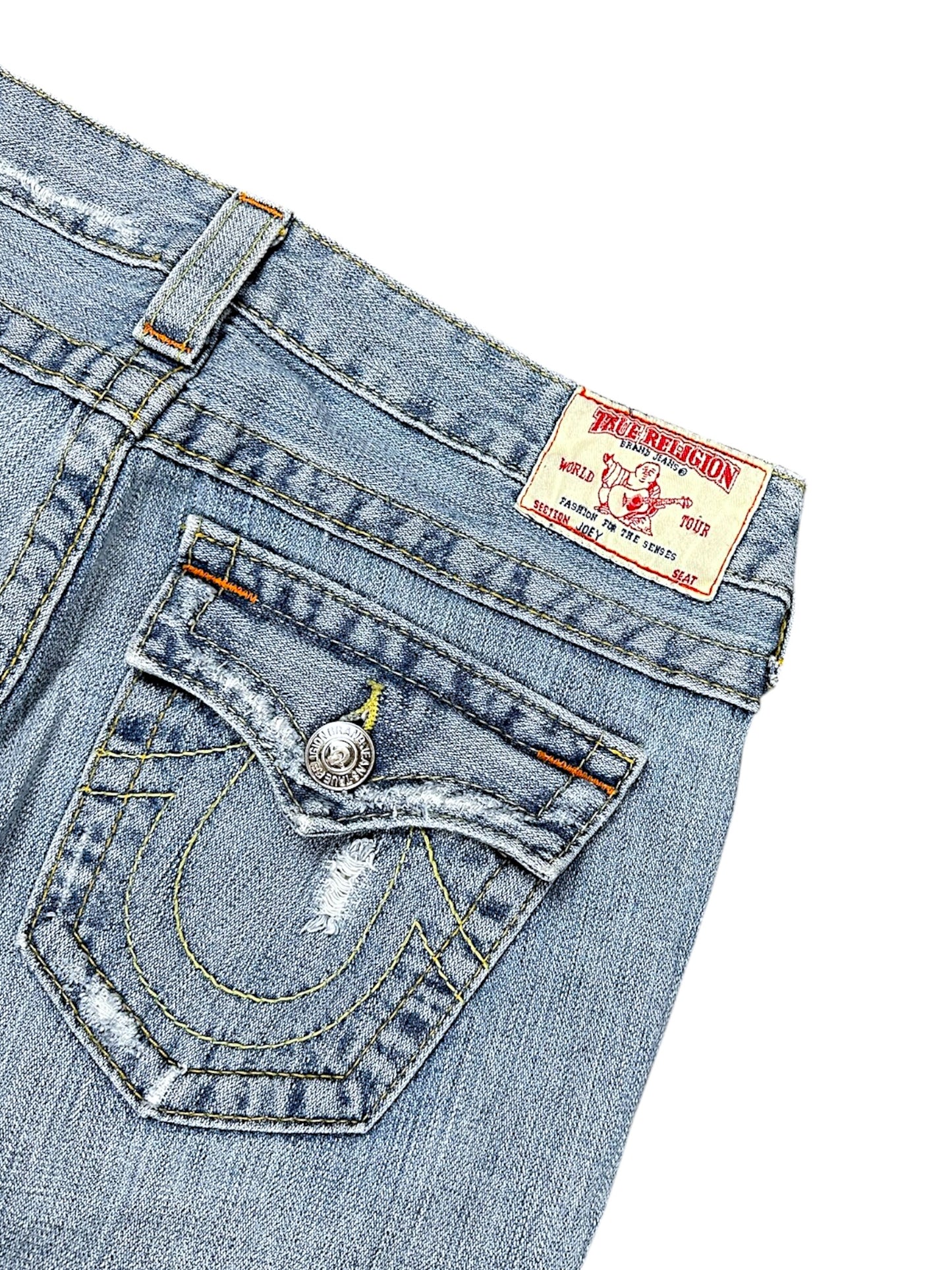 Vintage True Religion Y2K Low Waist Flared Damenjeans (M)