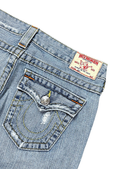 Vintage True Religion Y2K Low Waist Flared Damenjeans (M)