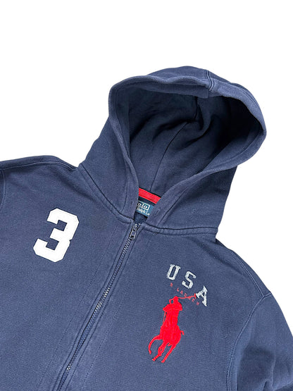 Vintage Ralph Lauren Y2K „Big Pony“ Zip-Pullover (L)