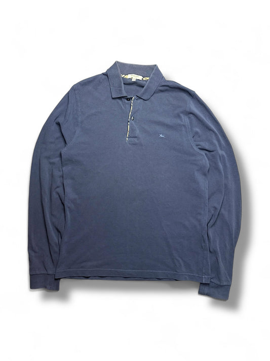 Vintage Burberry Langarm Polo (L)