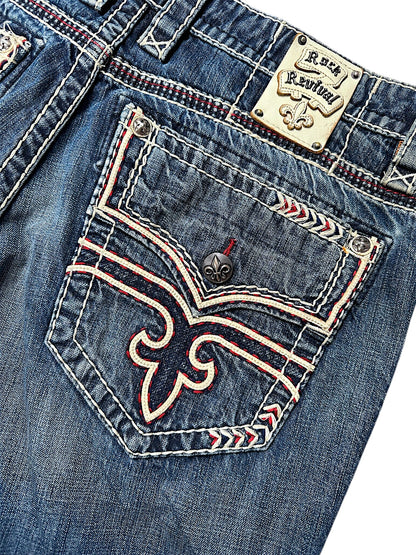 Vintage Rock Revival Y2K Baggy Jeans (XL)