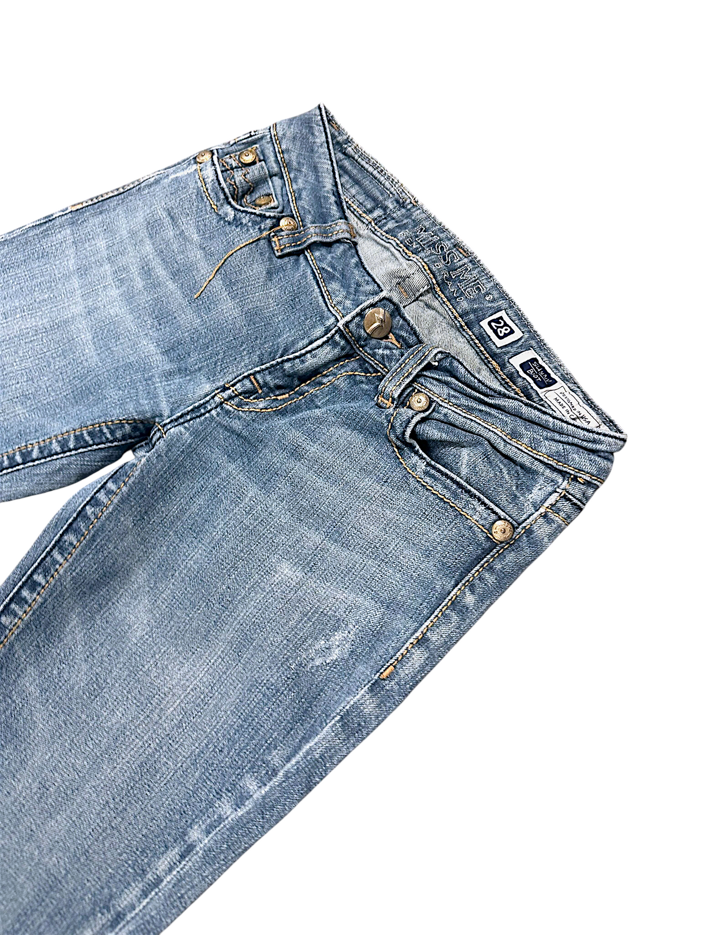 Vintage Miss Me Y2K Low Waist Bootcut / Flared Damenjeans „Sunny Boot“ (S)