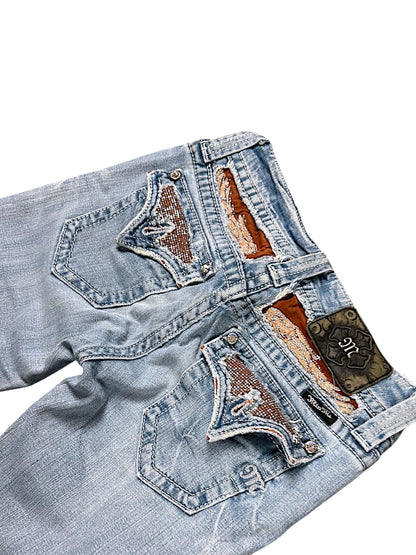 Vintage Miss Me Y2K Low Waist Bootcut / Flared Damenjeans (M)