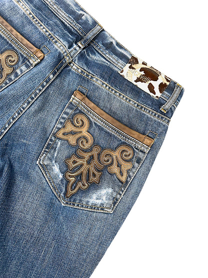 Vintage Cavalli Y2K Straight Leg Jeans (S)
