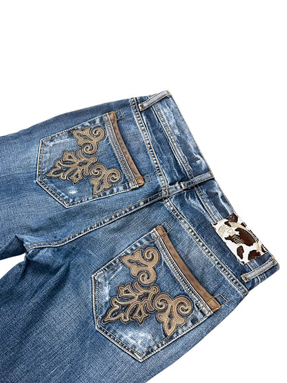 Vintage Cavalli Y2K Straight Leg Jeans (S)