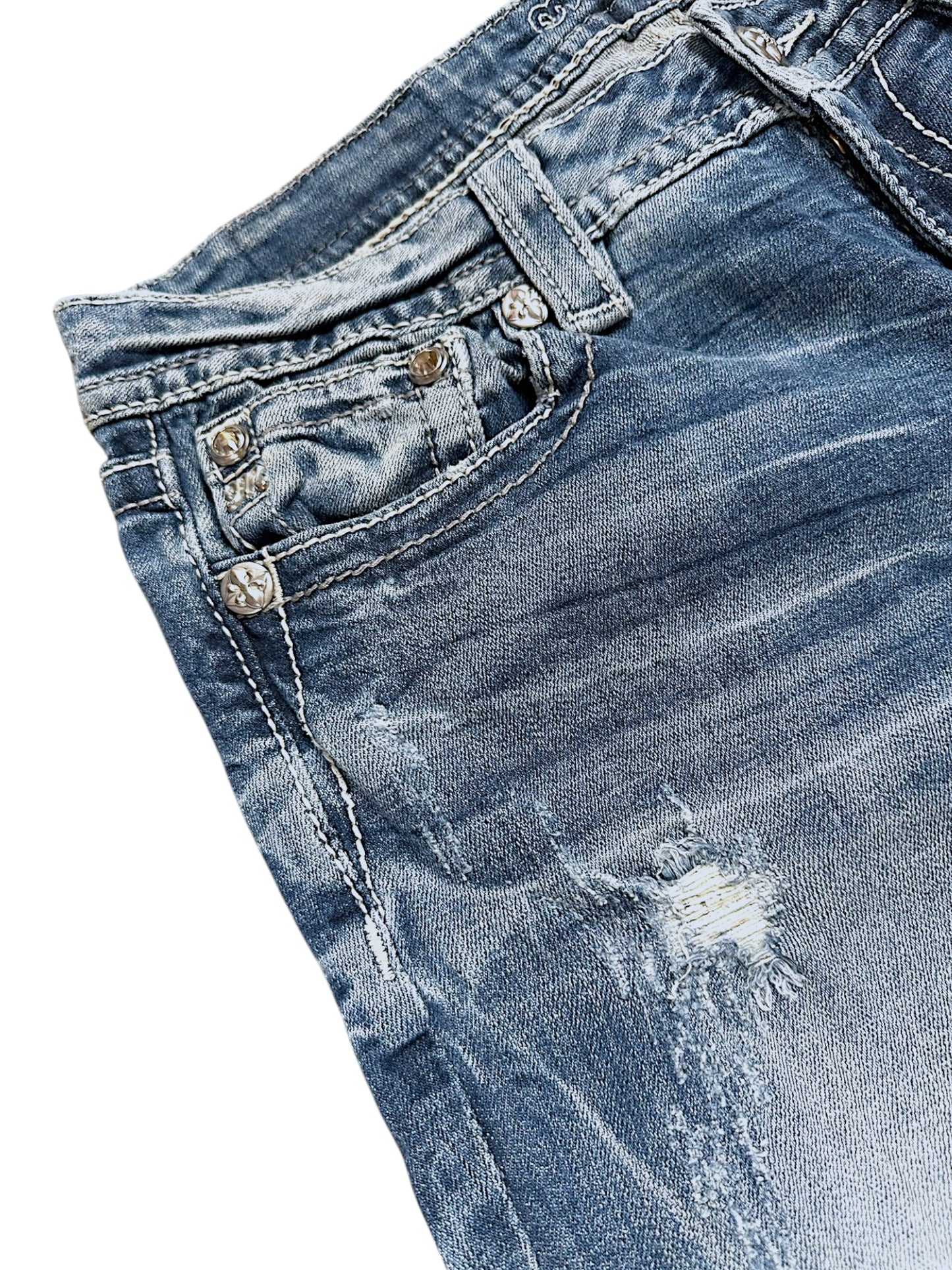 Vintage Miss Me Low Waist Bootcut Damenjeans (M)