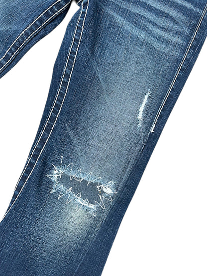 Vintage True Religion Y2K Low Waist Bootcut / Flared Damenjeans ( )