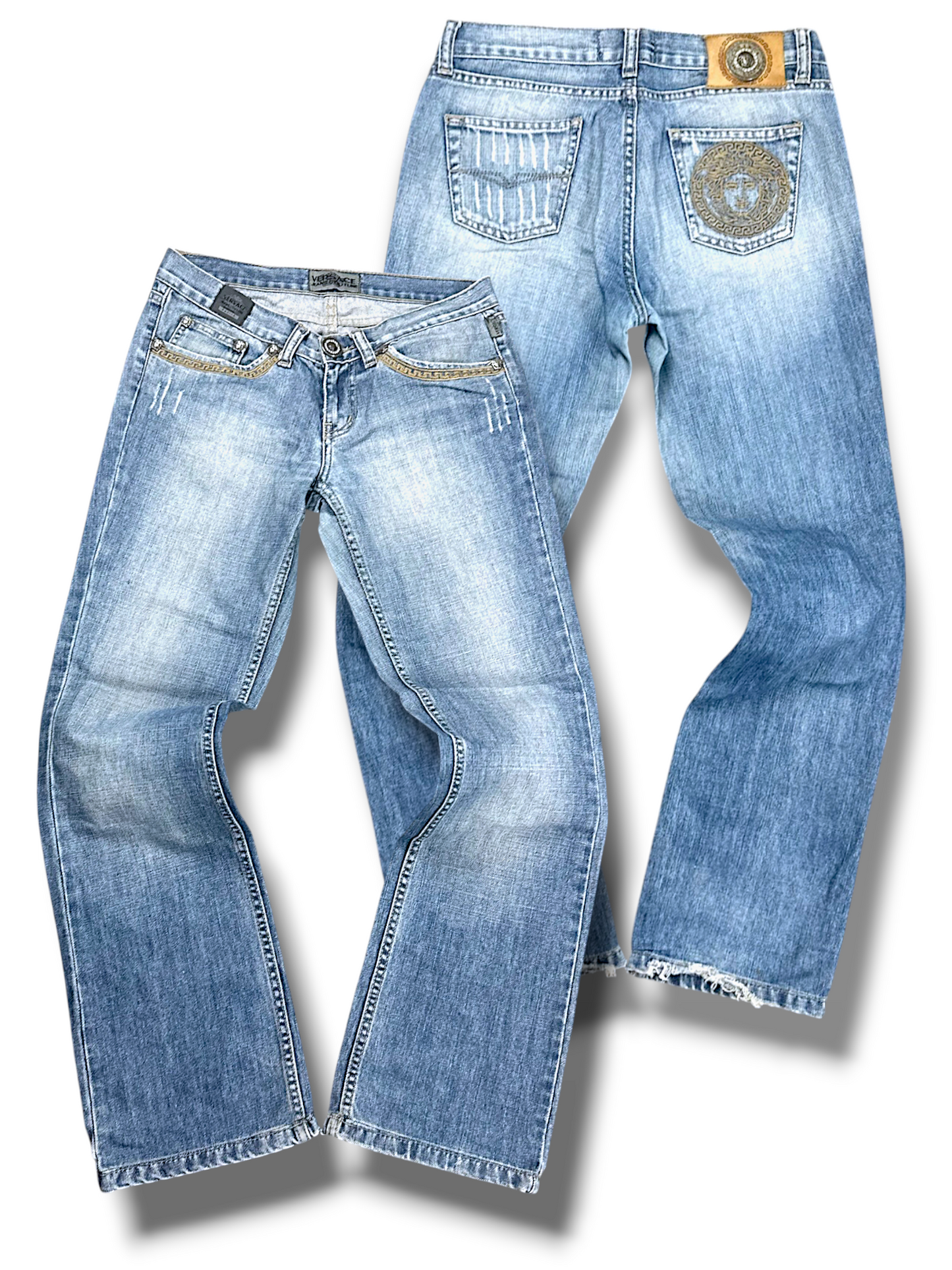 Vintage Versace Y2K Flared Jeans (S)