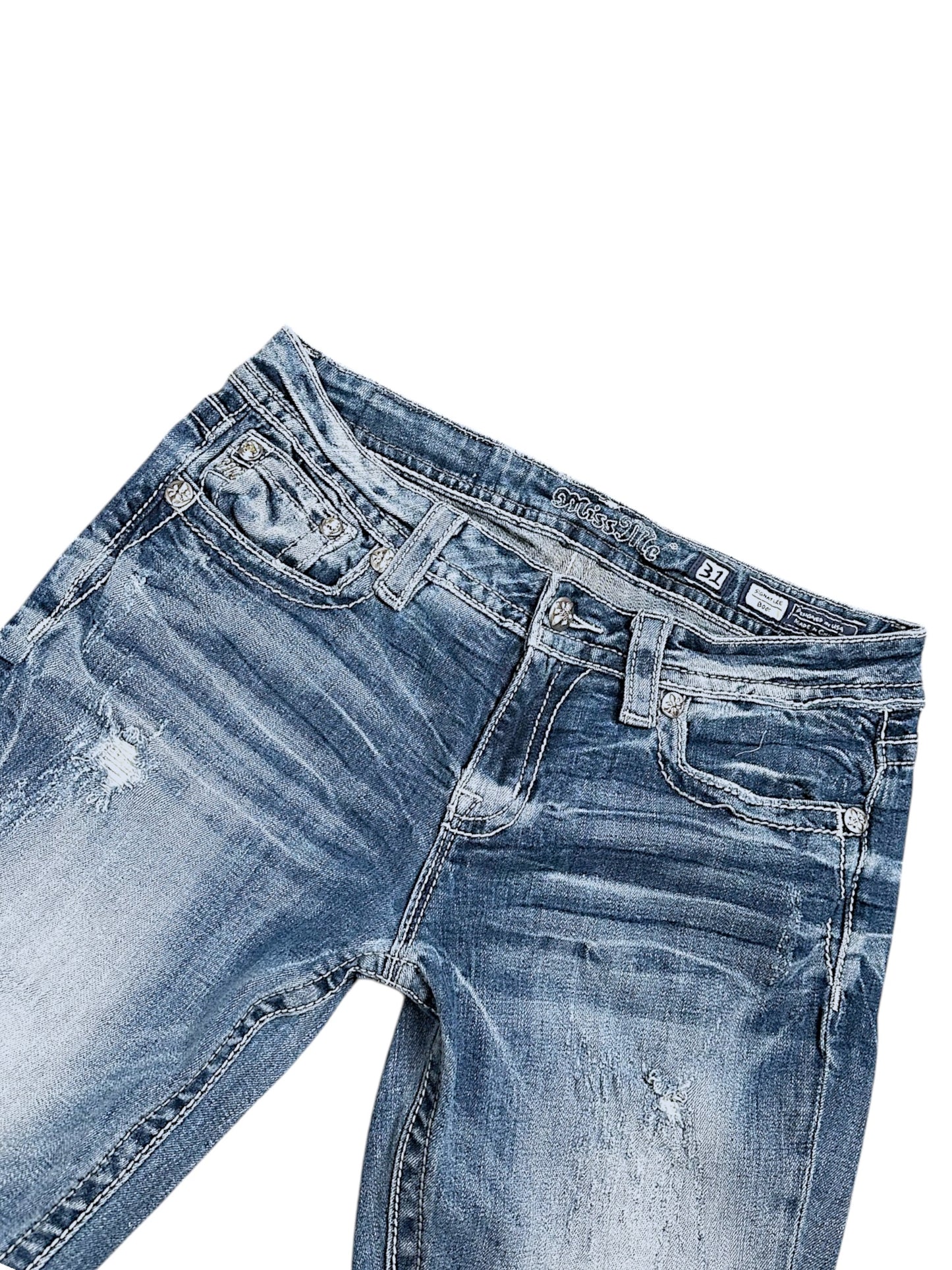 Vintage Miss Me Low Waist Bootcut Damenjeans (M)