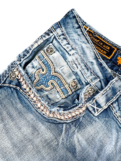 Vintage Rock Revival Y2K Straight Leg Jeans (S)