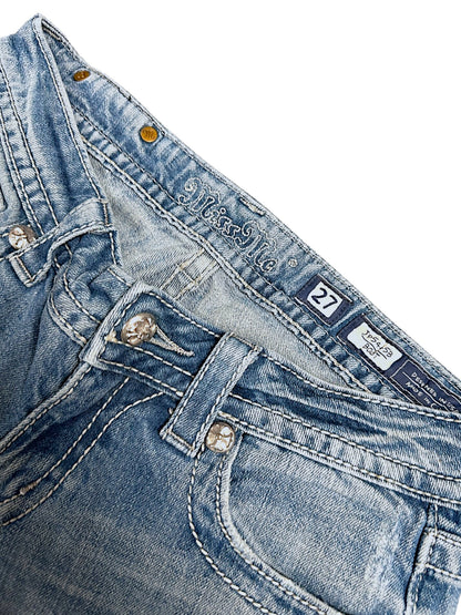 Vintage Miss Me Y2K Low Waist Bootcut / Flared Damenjeans (M)