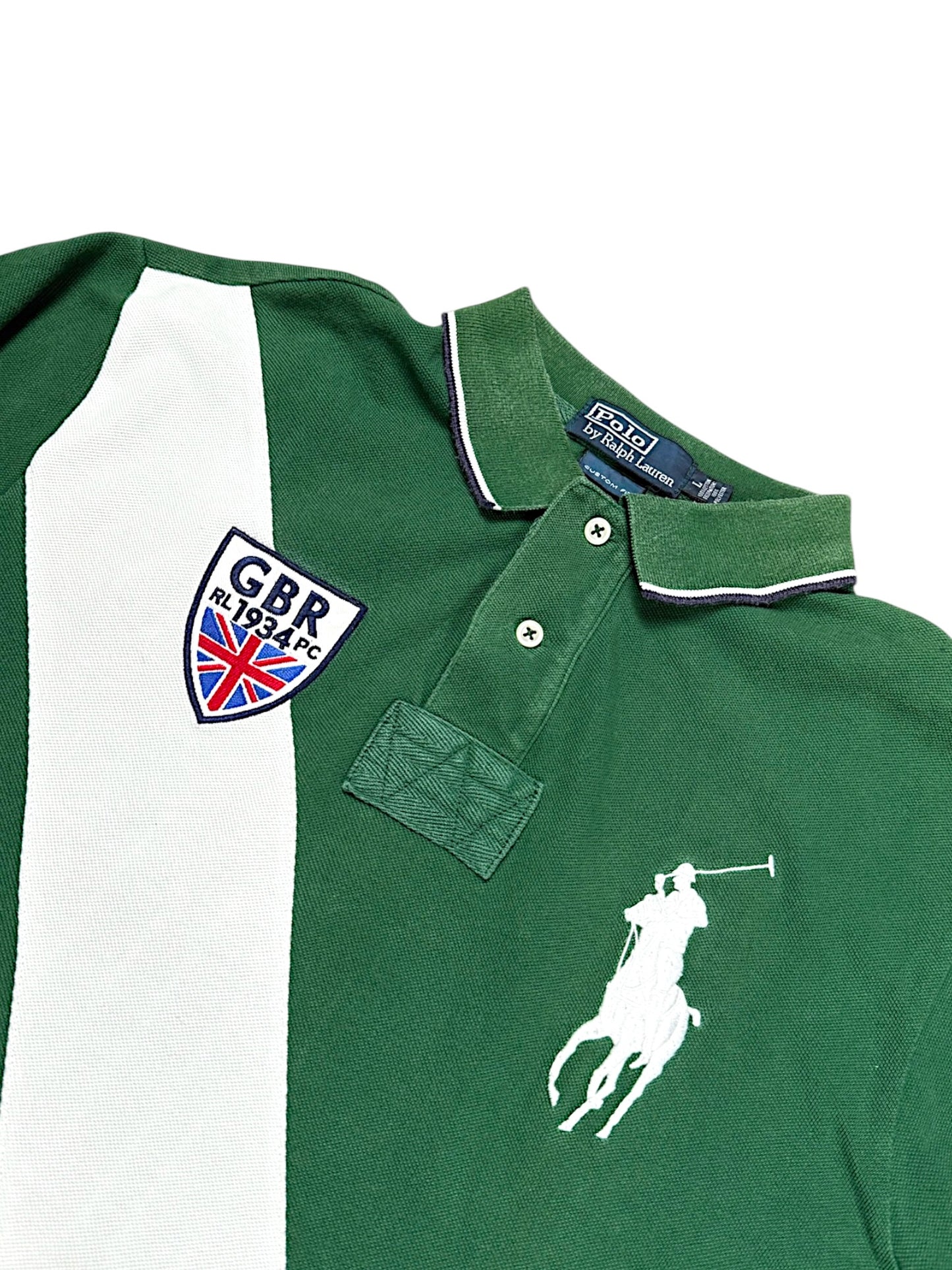 Vintage Ralph Lauren Y2K „Big Pony“ UK Polo (L)