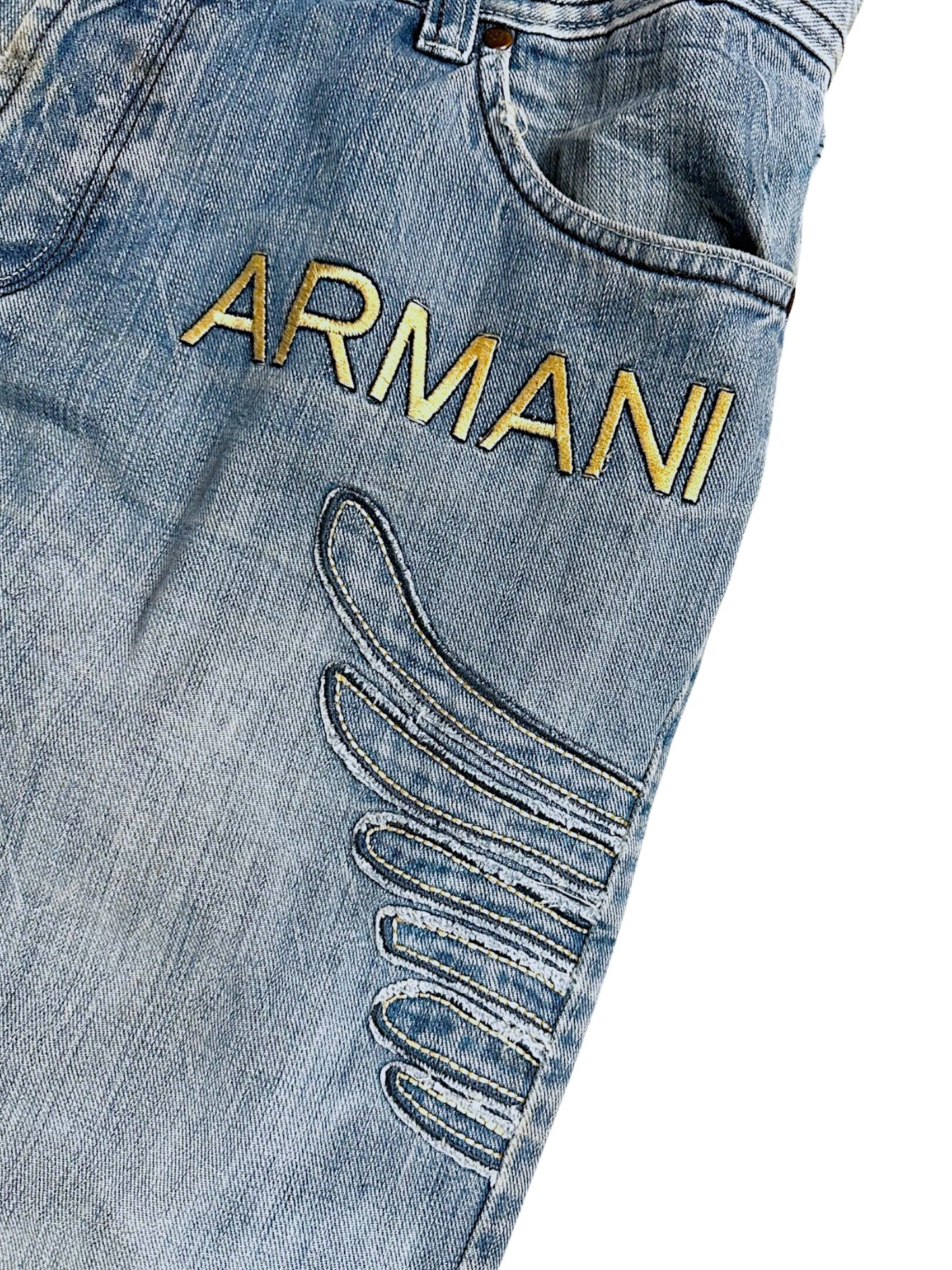 Vintage Armani Y2K Baggy Jeans (L)