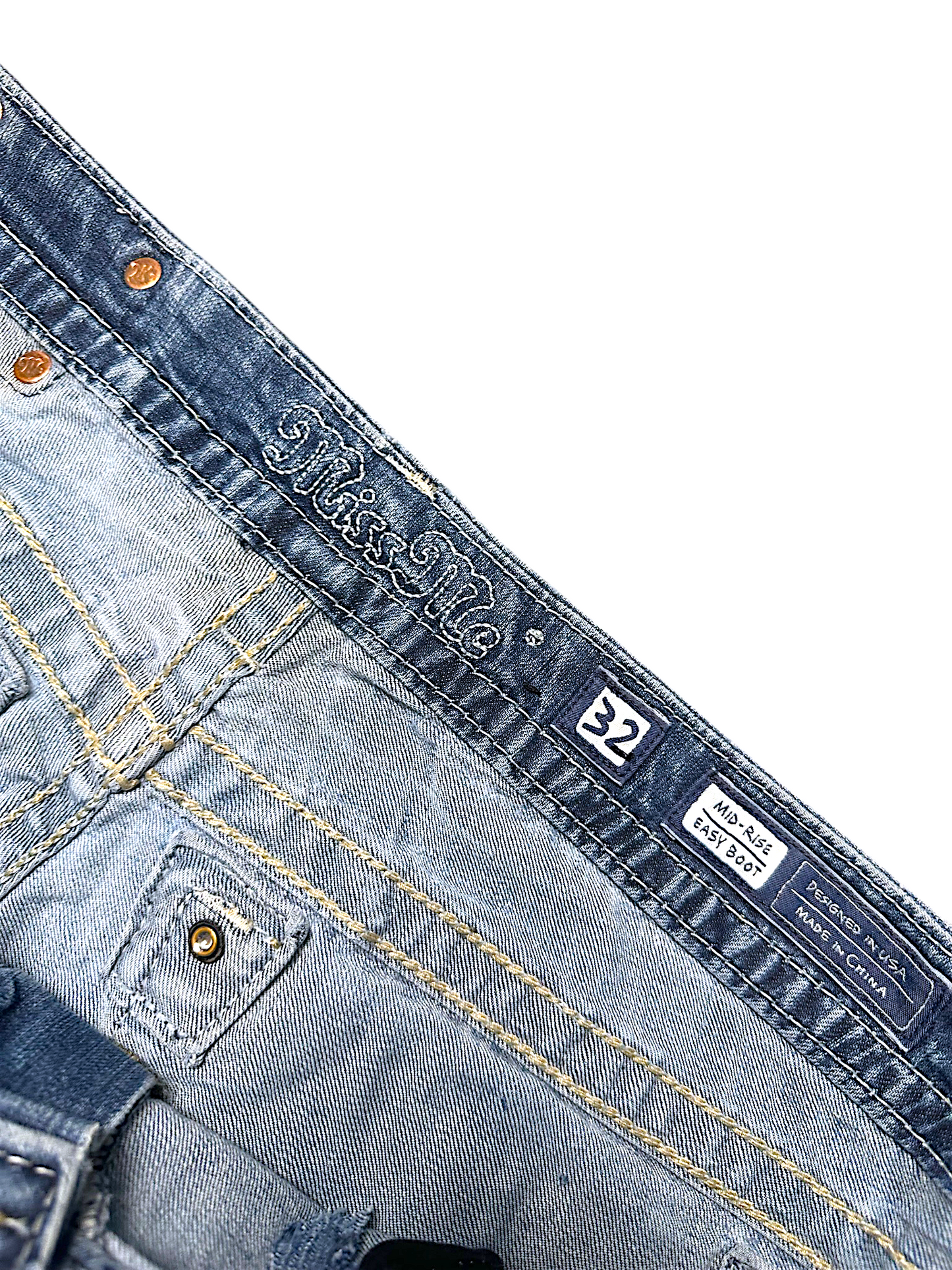 Vintage Miss Me Y2K Flared Damenjeans (L)