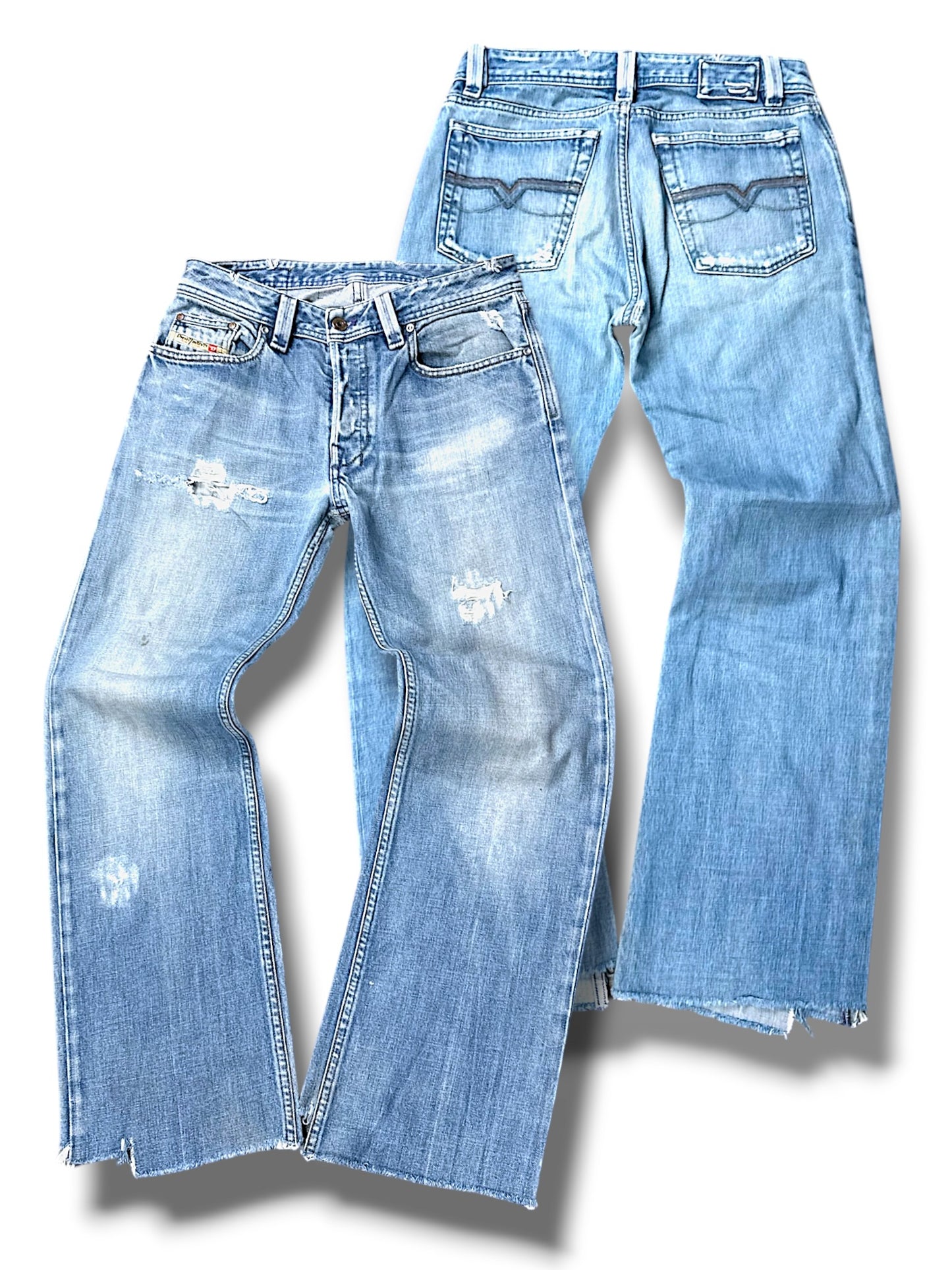 Vintage Diesel Y2K Flared Jeans (S)
