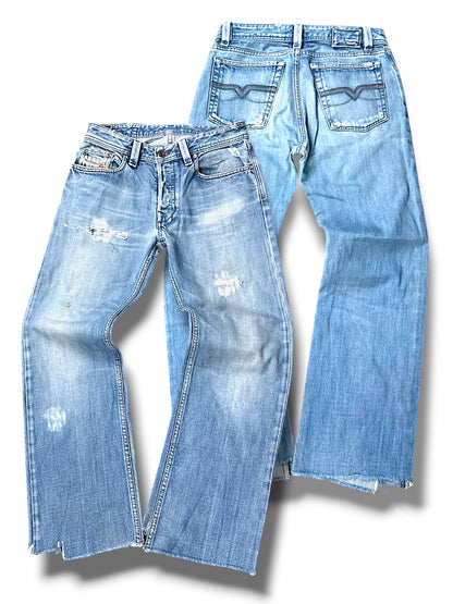 Vintage Diesel Y2K Flared Jeans (S)