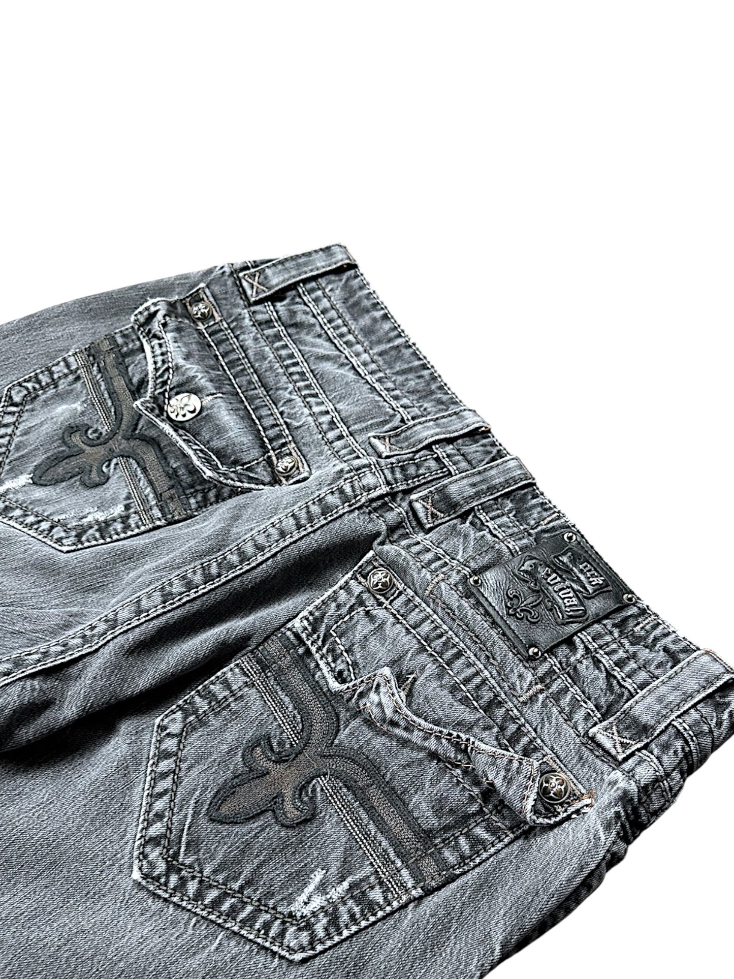 Vintage Rock Revival Y2K Baggy Jeans (M)