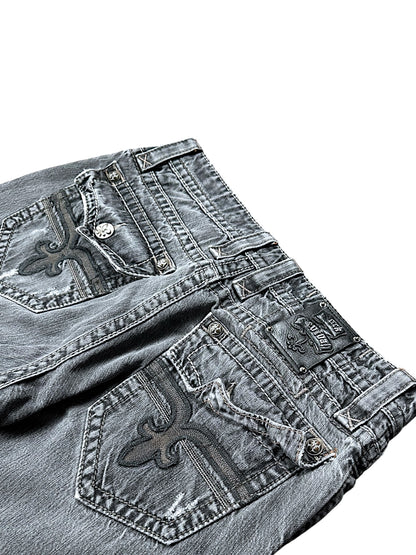 Vintage Rock Revival Y2K Baggy Jeans (M)
