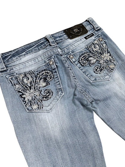 Vintage Miss Me Y2K Low Waist Bootcut / Flared Damenjeans (M)