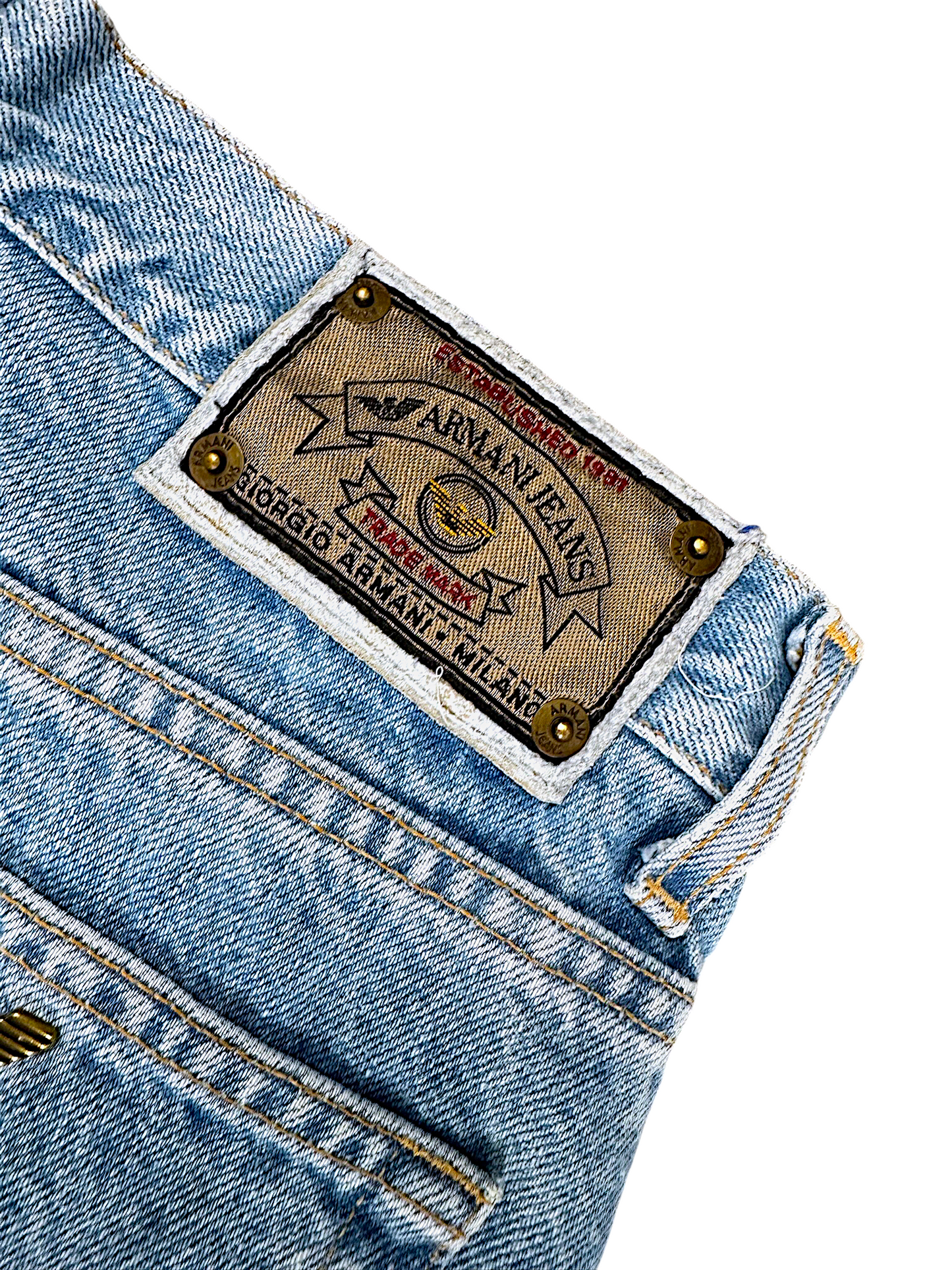 Vintage Armani Straight Leg Jeans (XL)