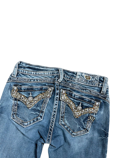 Vintage Miss Me Y2K Low Waist Bootcut / Flared Damenjeans (S)