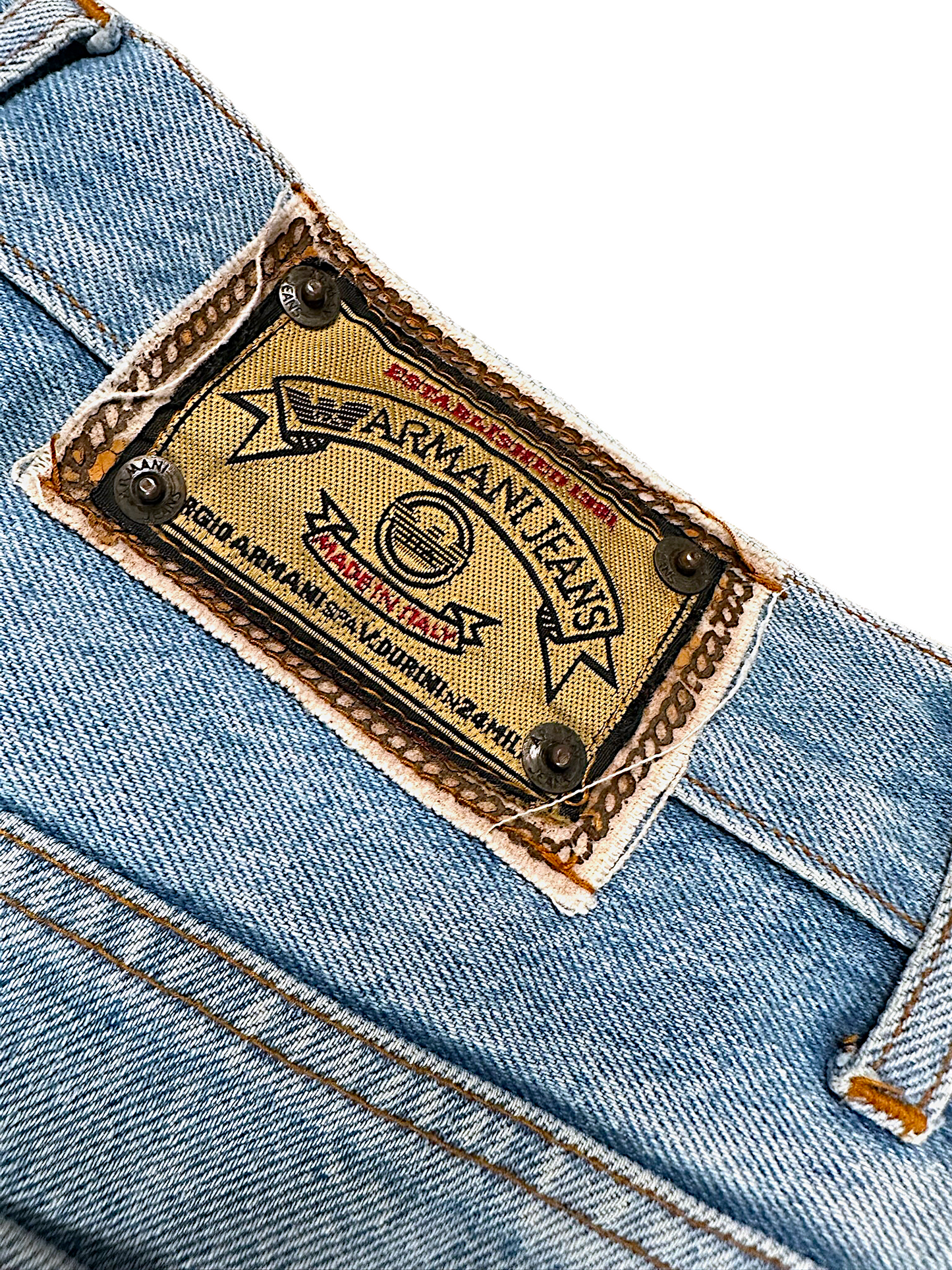 Vintage Armani Straight Leg Jeans (L)