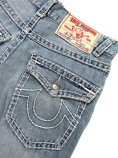 Vintage True Religion Y2K Low Waist Bootcut Damenjeans (S)