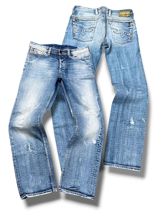 Vintage Diesel Y2K Straight Leg Jeans „Rayan“ (L)