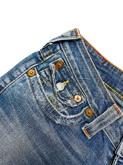 Vintage True Religion Y2K Low Waist Bootcut / Flared Damenjeans (M)